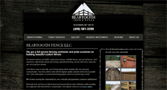 Desktop Screenshot of beartoothfence.com